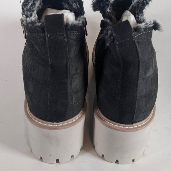 Dolce Vita Faux Suede Ankle Boots – Dark Grey/Black, Western Style, Size 9.5 - Picture 6 of 7